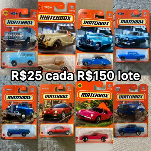 Coleção de carrinhos matchbox