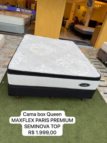 Cama Box Queen MAXFLEX PARIS PREMIUM SEMINOVO - ENTREGO