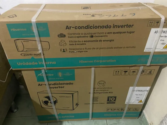 Split 12000 BTUS Hisense 220V novo