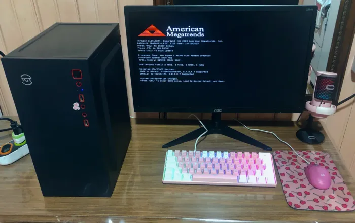 Setup Rosa/Pink Completo Ryzen 5 + Cadeira Gamer | Ler descrição