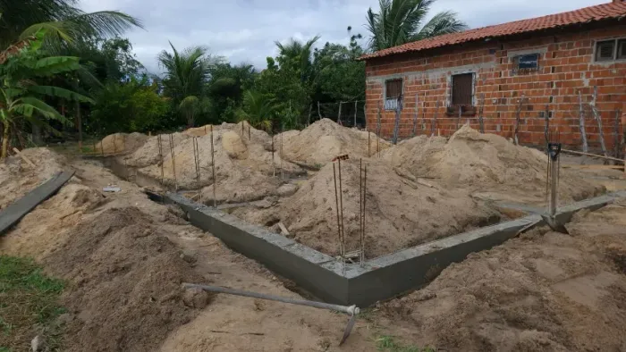 Terreno no paracuru a 500mt da praia com baldrame