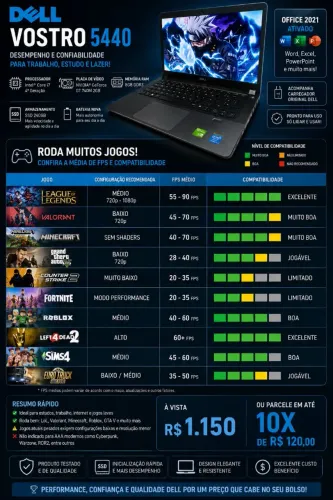 Notebook Dell i7