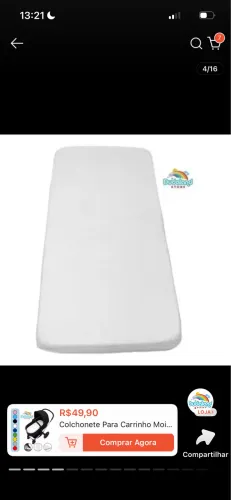 Colchão/colchonete para carrinho
