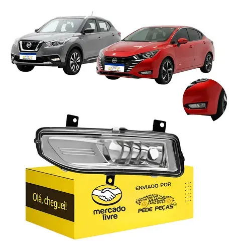 Farol Milha Auxiliar Kicks 2017 18 A 21 Versa 22 A 2026 Le Cristal