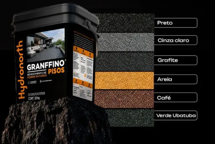 Revestimos de pedras naturais para piso 20kg - Pedra Natural - Graffino - Hydronorth