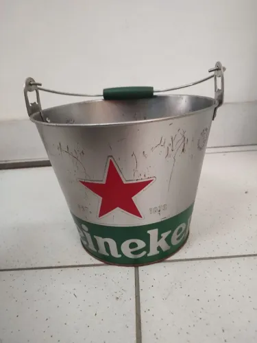 Balde de cerveja em metal - Heineken