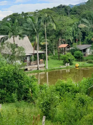 (ESTUDA PERMUTA) MORRETES: SÍTIO COM 82.000mts com chalé, churrasqueira e 2 lagos com mont