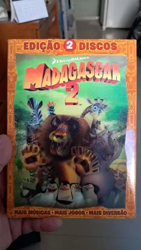 Box DVDs Madagascar 2 capa holográfica