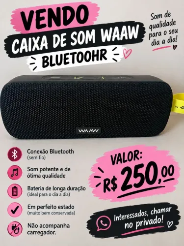 Caixa de som portatil