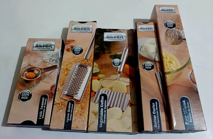 Silver Collection CARAS - INOX KIT 30 Peças - Talheres e Utensílios NOVO