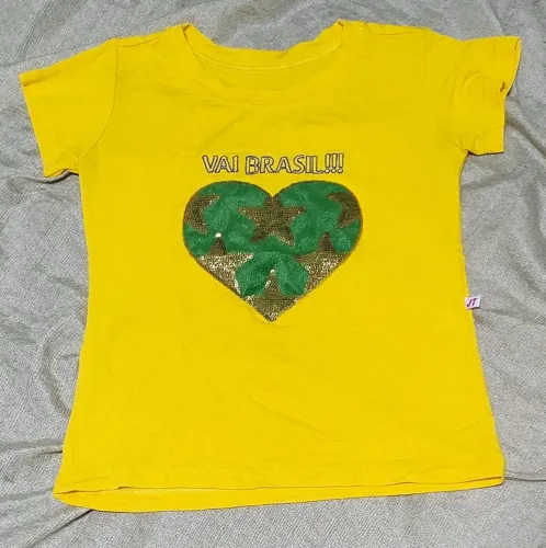 Camiseta infantil do Brasil 