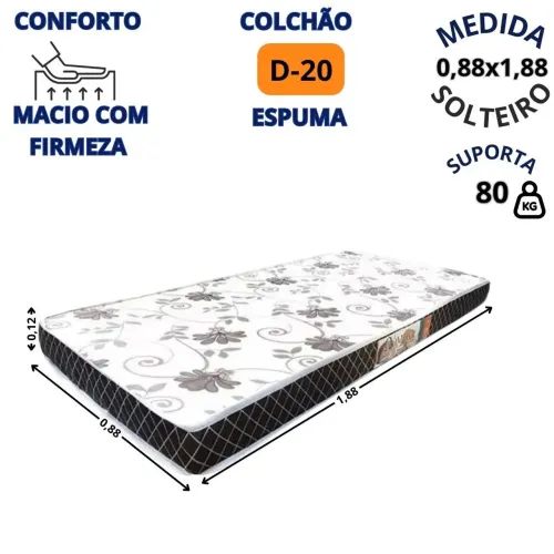 Colchão solteiro ortobom D20 Master.