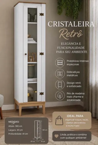 Cristaleira Retrô