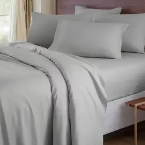 JOGO DE CAMA QUEEN CORTTEX CINZA 200 FIOS