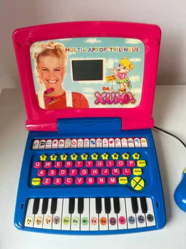 Laptop Infantil da Xuxa Trilíngue (Candide) - Item de Colecionador