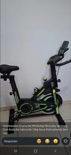 Bicicleta Spinning 13kg de inércia 