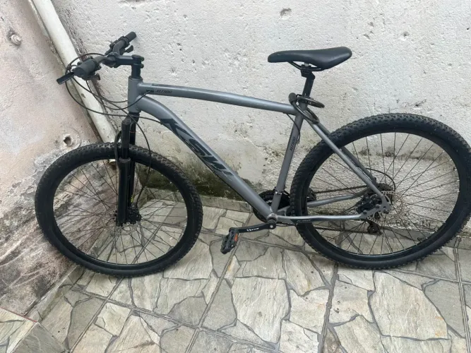 Bicicleta KSW aro 29 grafite quadro de alumínio e freio a disco