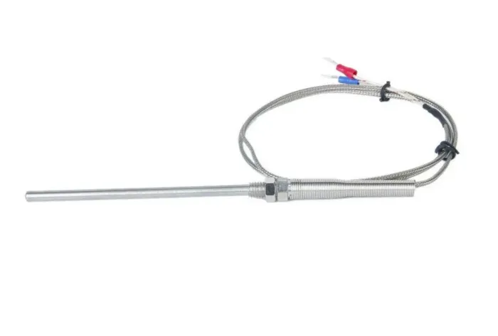 Sensor Termopar Tipo K WRNT-03 haste 20 cm Rosca M8 Alta temperatura 