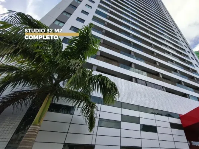 Studio Mobiliado com 1 Quarto | 32m² | Santo Amaro - Recife | Pronto para Morar | 