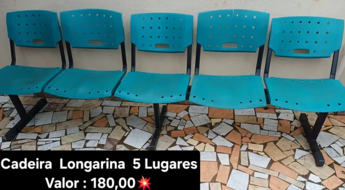 Cadeira Longarina 5 lugares