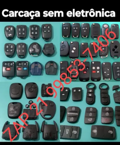 Carcaça chave canivete  e controle automotivo. Sem eletrônica. Apenas venda.
