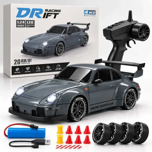 Carrinho de Controle Remoto Drift 4x4 - Escala 1:24