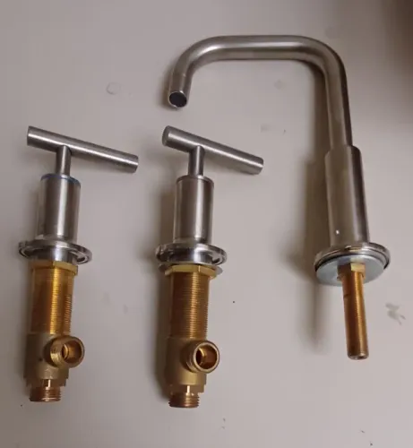 Torneira Misturador para Pia de Banheiro com Bica Alta Níquel Escovado Purist Kohler