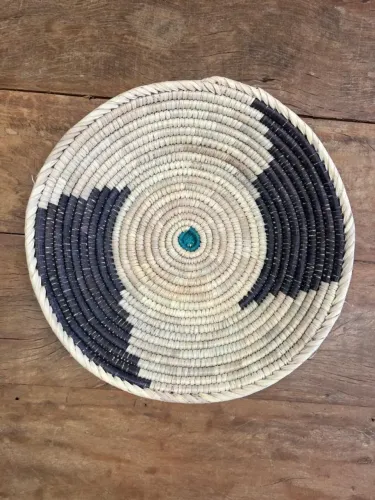 Cestos de Palha Natural Artesanal Decoração Mesa ou Parede