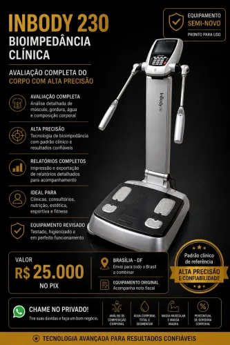 INBODY 230 - ANALISADOR PROFISSIONAL DE COMPOSIÇÃO CORPORAL