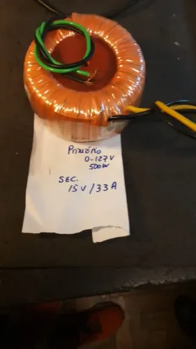 Para seu amplificador! Transformador toroidal 0-127 V, 0-15 V, 33 Amperes, show! Novo!