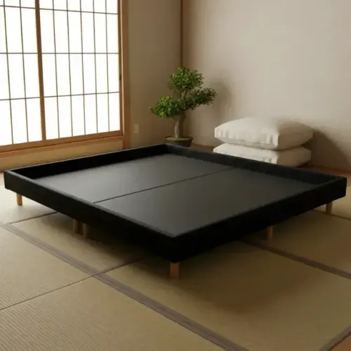 Base Cama Queen 158 Montessoriana Oriental Tatame Japonesa P Preto - entregamos