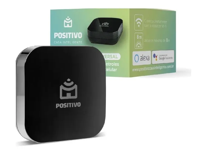 Smart Controle Universal Wi-Fi Positivo Casa Inteligente - Cobertura 360º - Alcance 8m