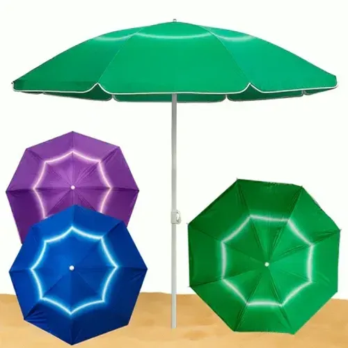 Guarda Sol Gigante 1,90cm Uv Praia Piscina Respirável Verão Camping Incliável Reforçado Fa
