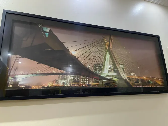 Quadro - Ponte Moderna à Noite