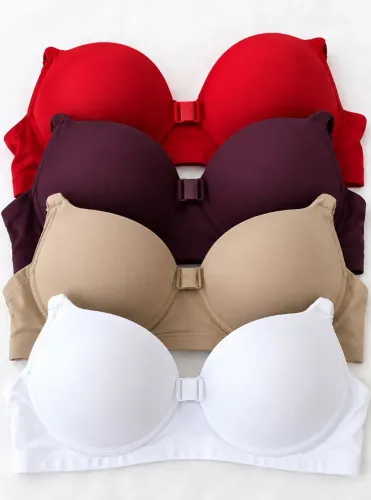 Kit com 4 sutiã feminino.