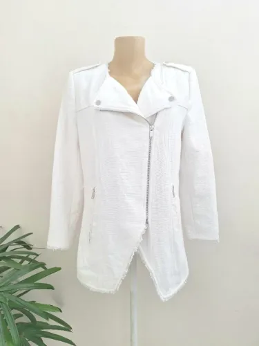 Jaqueta zara off white 
