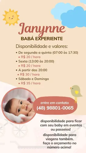 Serviços de babá