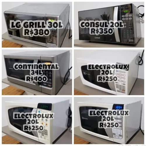 Microondas Vários modelos e tamanhos com entrega Grátis