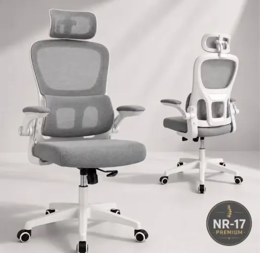 CADEIRA ERGONÔMICA - PARA ESCRITÓRIO/HOME OFFICE COM APOIO LOMBAR