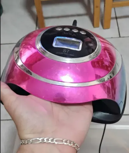 utensilios para manicure (broca, sugador e secador de unhas gel)