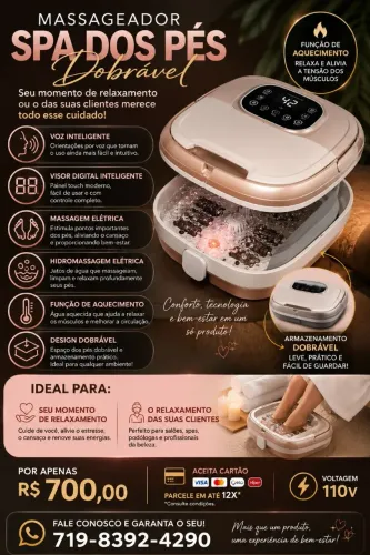 Hidromassageador para os pés