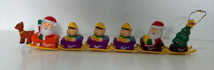 Trenó Trenzinho Colecionável Bauducco de Natal - Funciona à Corda