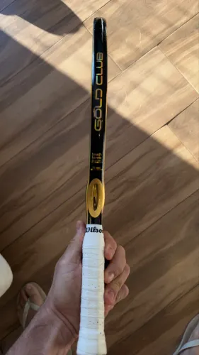 Raquete Beach Tennis Quicksand Gold Club 12K - Pouquíssimo Uso (Com Capa)