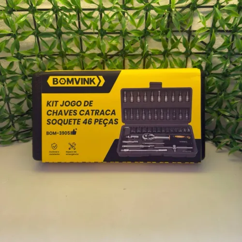 Kit de chaves catraca com 45 peças BOM-3905