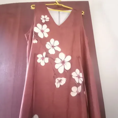 Vestido longo florido