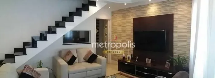 Sobrado com 3 dormitórios à venda, 137 m² por R$ 900.000,00 - Parque das Nações - Santo An