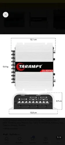 Módulo Taramps TS400X4 Novo lacrado