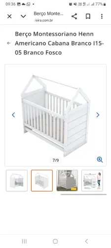 Berço americano montessoriano henn cabana com colchão ortobom