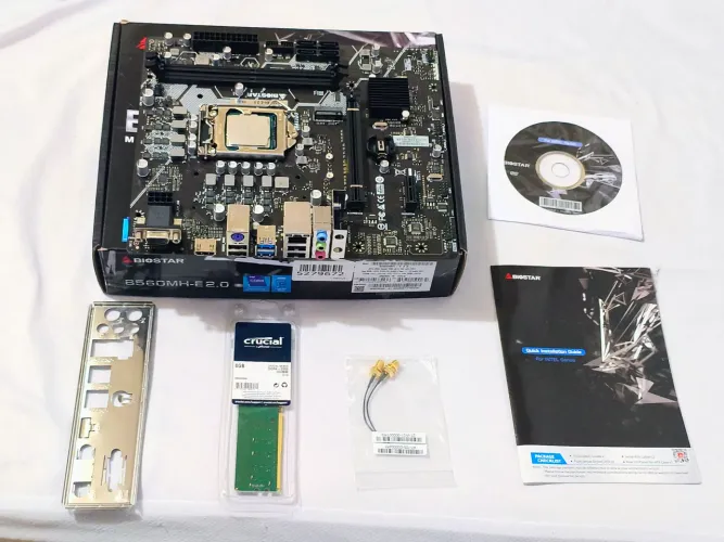 Kit i5- 10°Geração, Biostar B560M + 8GB RAM DDR4 