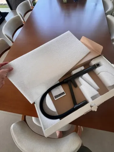 Torneira de Cozinha Deca 1189 Preto Fosco Água Fria